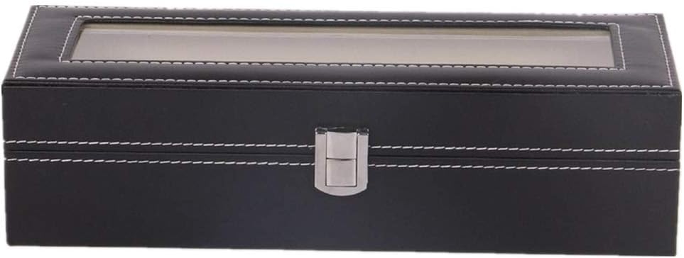 Chtom 収納ボックスウォッチ収納ボックス、レザーの木の旅行時計